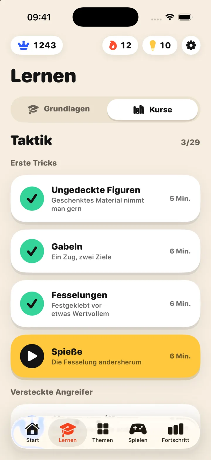 Die Kursbibliothek in MateMind